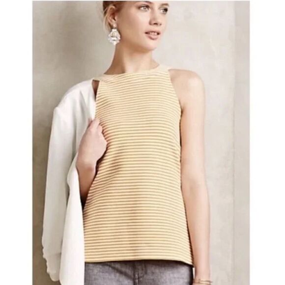 deletta isa striped tank top in yellow - size medium - Picture 3 of 12